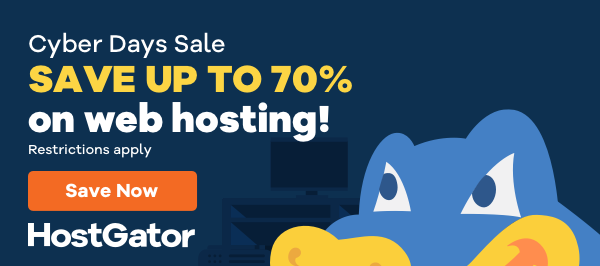 HostGator Cyber Days Sale